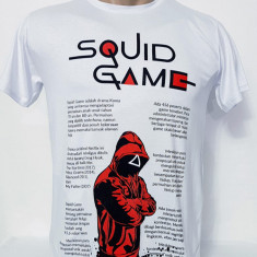 Tricou barbați alb squid game