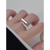 Cumpara ieftin Inel Geometric, Argintiu - 85075