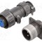 Conector circular soclu mufă DS1110-08 tată mamă PIN 2 5A CONNFLY
