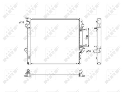 NRF 53575 Radiator, racire motor foto