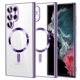 Husa premium Samsung Galaxy S22 Ultra 5G Asteroid GSM Luxury Crystal MagSafe, mov