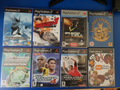 Lot jocuri PS2 - Ace Combat, Burnout, Bully, Splinter Cell, PES foto