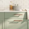 VidaXL M&acirc;nere de dulap, 20 buc., bronz, 128 mm, oțel inoxidabil 3203613