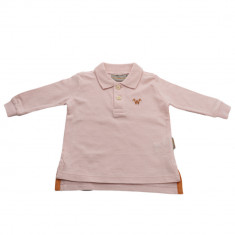 Bluza Wellyou polo pentru fetite, bumbac, roz, 68/74