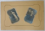 SOT SI SOTIE , DOUA FOTOGRAFII INCASTRATE IN PASPARTU , CCA. 1900