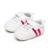Adidasi bebelusi cu dungi roz ciclamen (Marime Disponibila: 9-12 luni (Marimea, Superbaby