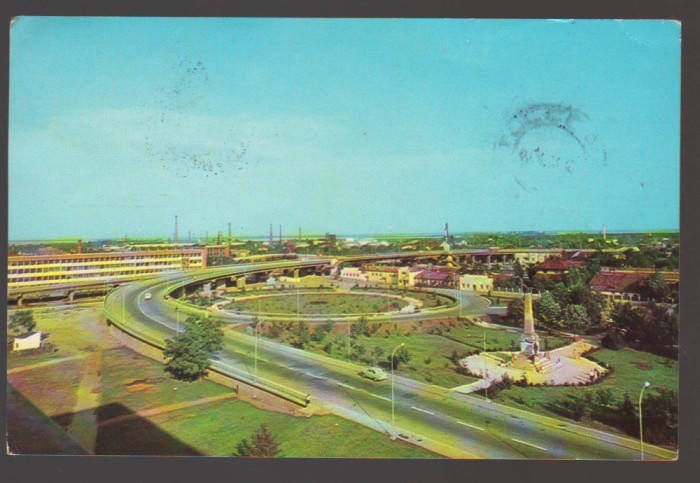 CPIB 24289 CARTE POSTALA - PLOIESTI, CARTYIERUL GARII DE SUD, RPR, CIRCULATA, STAMPILE, TIMBRU