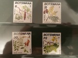 Botswana - serie timbre flori nestampilata MNH, Nestampilat