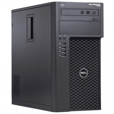 Workstation Second Hand Dell Precision T1700 Tower, Intel Quad Core i7-4790 3.60 - 4.00GHz, 8GB DDR3, 120GB SSD + 500GB HDD, On-Board Intel HD Graphic foto