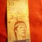 Bancnota 10 bolivari 2011 Venezuela , cal. medie