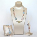 Cumpara ieftin Set Dynamic din acvamarin multicolor și perle