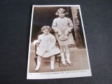 Prințesa Elizabeth și Prințesa Margaret, . Carte Poștală Regalistă Veche