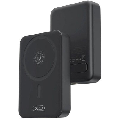 Baterie Wireless Magnetica, XO-PR231, 10.000mAh, Incarcare PD20W cu Port Type-C, Negru foto