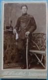 Fotografie tip CDV, Subofiter de artilerie din armata belgiana, sfarsit de secol XIX