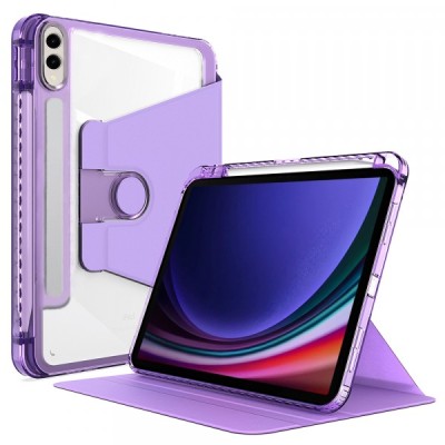 Husa pentru Samsung Galaxy Tab S10/ Tab S9 FE/ Tab S9, Techsuit, Crystal Vision, Mov foto