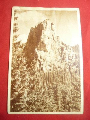 Ilustrata Cheile Bicazului - Piatra Altarului circulat 1953 ,pata pe verso foto