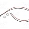 Lampă LED convexă roşie 2,1VDC &Oslash;8mm MPC metal BIVAR 2mcd
