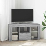 vidaXL Șifonier LED pentru TV colțar Gri Sonoma 106 x 40 x 50 cm 889801