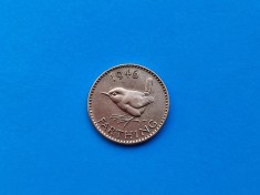 Farthing 1946 Anglia-stare buna!! foto