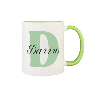 Cana m&amp;acirc;ner verde personalizata prenume Darius, INOVATIX&amp;reg;️. 330ml foto