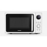 Cuptor cu microunde HMW-MD20DRWH, 20 L, CONTROL DIGITAL, 800 W, Afisaj digital, 5 trepte de putere, Alb