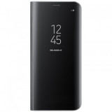 Husa Samsung, Galaxy S9, Clear View Flip Mirror Stand, Black