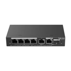 Switch 4 porturi PoE+, 2 porturi GE, 1 port SFP, Gigabit, Cloud Management - Ruijie RG-ES206GS-P
