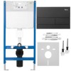 Cadru WC &icirc;ncastrat K011A-Q Rea cu buton T Black