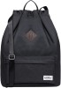Rucsac sport KAUKKO, cu snur, unisex, negru - OUTLET