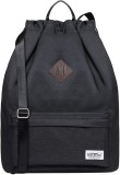 Cumpara ieftin Rucsac sport KAUKKO, cu snur, unisex, negru - OUTLET