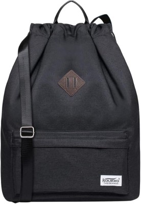 Rucsac sport KAUKKO, cu snur, unisex, negru - OUTLET foto