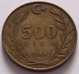 Turcia , 500 Lira 1989, Europa