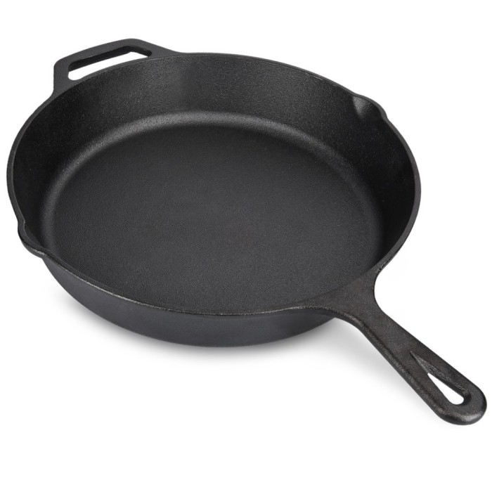 Tigaie din fonta Navaris - 30 cm - negru, 48585.01