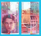 Elvetia (pick 69) 20 Francs 2005 UNC; Arthur Honegger