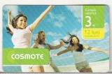 Bnk card Romania - Cosmote 3 euro - 14/11/2009 - RO-COS-REF-0001-091114?????