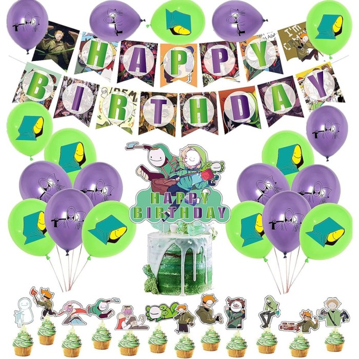 Set 26 decoratiuni pentru petrecere SMP, carton, latex, multicolor