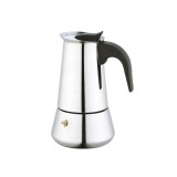 Aparat pentru prepararea manuala a cafelei espresso, utilizare pe aragaz, culoare argintiu, 4 cesti, capacitate 200 ml, Kinghoff