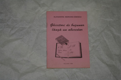 Ghicitori de buzunar langa un abecedar - Aexandra Marconi-Ionescu - 1996 foto