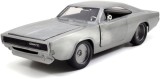 Macheta metal Fast and Furious Dom Dodge Charger silver R/T scara 1/24