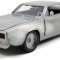 Macheta metal Fast and Furious Dom Dodge Charger silver R/T scara 1/24