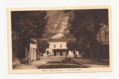 FV1 -Carte Postala -FRANTA- Cluses, Rue de la gare, necirculata 1920-1940 foto
