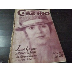 CINEMA - REVISTA INDEPENDENTA SI IMPARTIALA A PRODUCTIILOR CINEGRAFICE , ANUL V, NR.94/1928