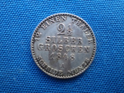 2 1/2 SILBER GROSCHEN1848/A -PRUSIA/Ag foto