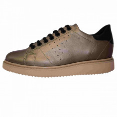 Pantofi dama, din piele naturala, marca Geox, D724BA-17, bronz 38 foto