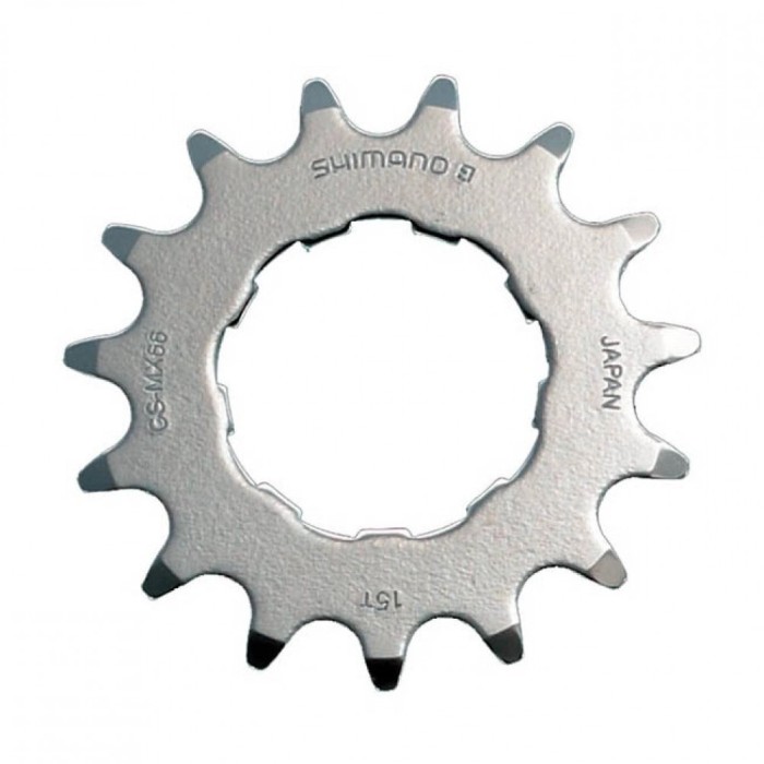 Pinion Shimano DX CS-MX66, 15T, cromat, fara distantier si piulita de fixare, am... Cod:ICSMX6615
