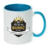 Cana maner albastru personalizata &quot;Cel mai bun BUNIC&quot;, INOVATIX&reg;. 330ml, Oem