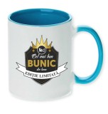 Cana maner albastru personalizata &quot;Cel mai bun BUNIC&quot;, INOVATIX&reg;. 330ml, Oem