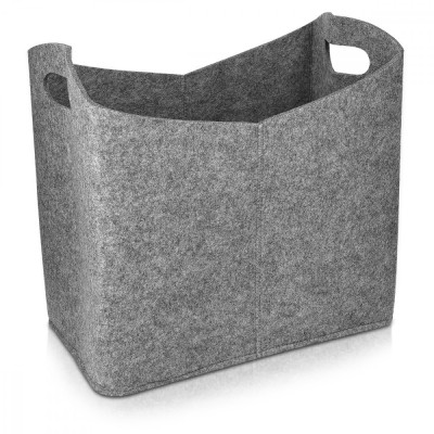 Cos de depozitare din pasla Navaris Basket, gri, 40 x 23 x 39.5 cm, 45832.19 foto