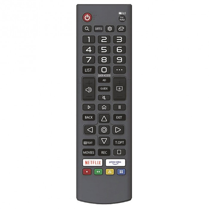Telecomanda pentru Tv, Compatibila Nei, Smart, 40NE6800, 43NE6800, 50NE6800, 55NE6800, 58NE6800, 70NE6800, neagra