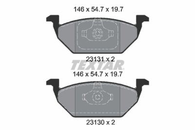 TEXTAR 2313001 Q+ set placute frana,frana disc foto